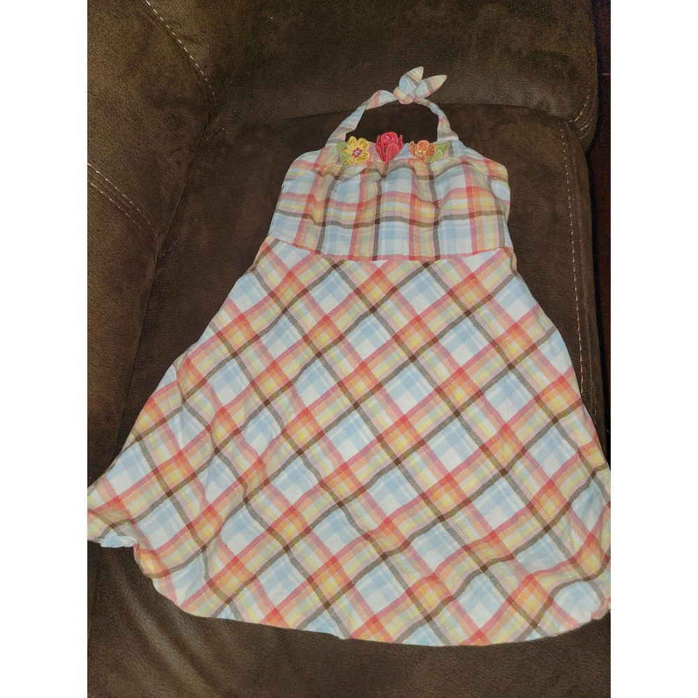 Gymboree island getaway halter floral dress size 7